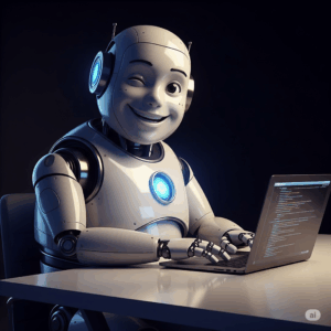 Gut gelaunter Personal Assistent - mit KI generiert